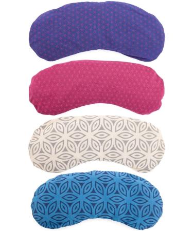 Bodhi Soft Cotton Eye Cushion | Organic Linseed & Lavender Filling | Vegan Eye Mask for Yoga Relaxation & Meditation | Multiple Designs Available - Buy Online on SooperMarket.com