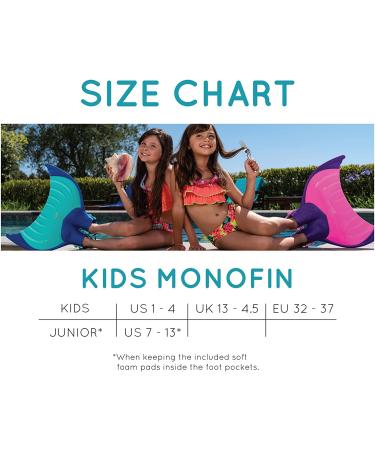 Body Glove Kids Foldable Monofin - Pink | Easy Propel & Glide for Kids and Adults in Water - Buy Online on SooperMarket.com
