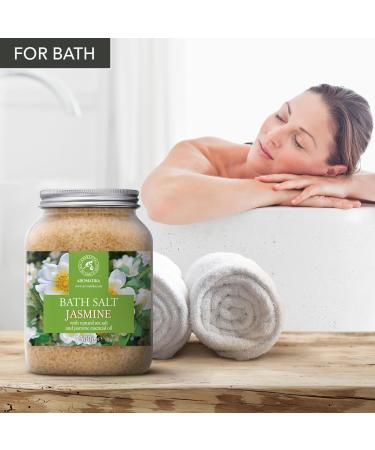 Buy Jasmine Bath Sea Salt 46 Oz - Relaxing Aromatherapy Bath Soak | Body Care & Beauty | 1300g Floating Flower Essence - Buy Online on SooperMarket.com