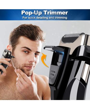 Vifycim Electric Razor for Men - Wet Dry Waterproof Shaver with Pop-up Trimmer - USB Rechargeable - LED Display - Ideal for Husband/Dad - Buy Online on SooperMarket.com