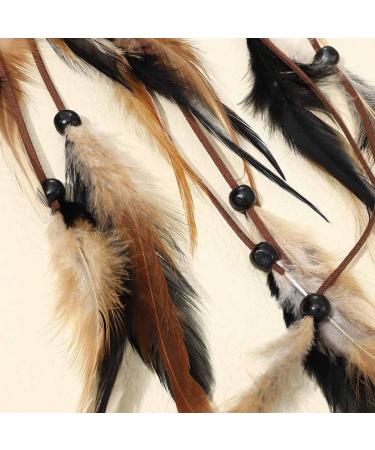 Runmi Boho Feather Headband with Long Tassels - Adjustable Festival Hair Accessories for Women & Girls - International Shipping Available - Buy Online on SooperMarket.com