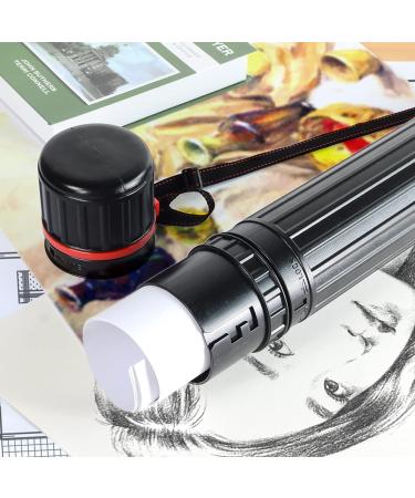 3 Pack Extendable Poster Tubes - Telescoping Art Transport Tubes for Documents, Blueprints & Artwork - Water-Resistant Storage - Hard Plastic, Black - 18-27.5 - 2.75 Opening - Buy Online on SooperMarket.com