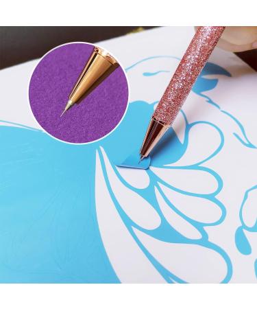 2 Pack Craft Weeding Pens - Precision Needle Retractable Pin Pen for Adhesive Vinyl Tool - Rose Gold & Turquoise - Buy Online on SooperMarket.com