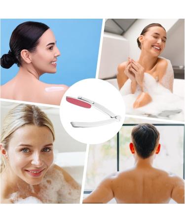 Back Applicator Folding Back Brush for Cream Back Moisturizer Applicator Long Handled Lotion Applicator for Medicine Skin Cream Sunscreen Pink - Buy Online on SooperMarket.com