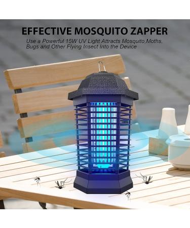 Electric Bug Zapper Mosquito Killer for Home Backyard Patio - Black - Buy Online on SooperMarket.com