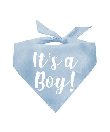 Tees & Tails It's A Boy or It's A Girl Gender Reveal/Baby Announcement Dog Bandanas It's A Boy One Size