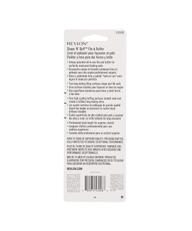 Revlon Shape 'N' Buff Nail Buffer: All-in-One Nail Care Tool for Shaping and Buffing - Easy to Use - 1 Count - Buy Online on SooperMarket.com