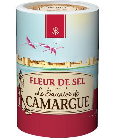 Le Saunier de Camargue Fleur de-Sel in 1 kg dose Premium sea salt from the south of France ideal for refining dishes 1 kg (1 Pack)