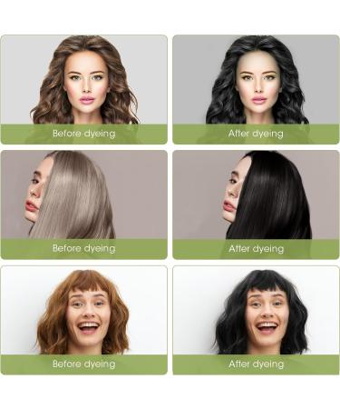 MQUPIN Black Hair Dye Shampoo - Instant, Easy-to-Use Permanent Hair Color for Men and Women - Natural Ingredients (10 PCS) - Buy Online on SooperMarket.com