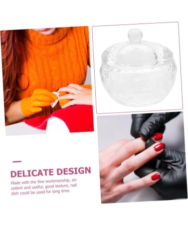 ABOOFAN Wedding Decor Nail Manicure Tools Manicure Nail Dish Nail Dish Bowl with Lids Dappen Dish Nail Accessories Nail Art Dish Nail Dish Cup Nail Cups Glass Diamond With Cover 1 - Buy Online on SooperMarket.com