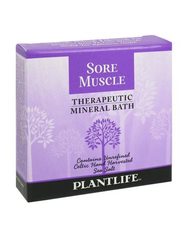 Plantlife Sore Muscle Therapy Bath Salts - Natural Aromatherapy for Relaxation - 3 oz - Buy Online on SooperMarket.com