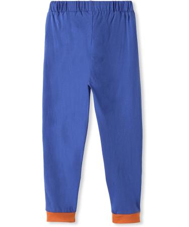 Organic Cotton Baby Knee Patch Trousers - Blue/Rainbow Stripes | 12-18 Months - Buy Online on SooperMarket.com