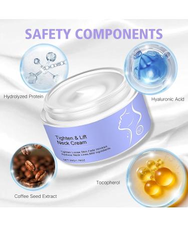 Neck Firming Cream for Skin Tightening - Tighten&Lift Neck Cream Firming Neck Cream Tightening Lifting Sagging Skin Neck Tightening Creams Anti Wrinkle Cream Smoothes And Repair Decolletage Cream - Buy Online on SooperMarket.com