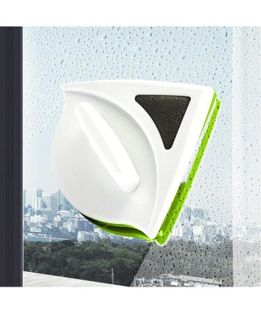Magnetic Window Cleaner for 20-30MM Double Layer Windows Super Powerful Magnets Double-Sided Window Cleaning Tool Anti Drop Scratch Free and Water Storage Green 20-30mm