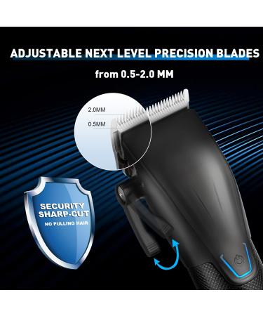 Karrte Professional Hair Clippers and Trimmer Kit for Men - Cordless Barber Clipper Set for Hair Cutting and Beard Grooming - Black - Buy Online on SooperMarket.com