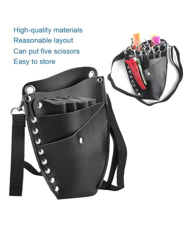 Professional Hairdressing Tool Storage Waist Bag - Scissors & Comb Organizer for Salons | PU Material - Buy Online on SooperMarket.com
