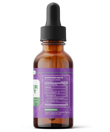 Lavender Extract (1oz) by Kate Naturals - 100% Natural & Vegan Flavoring for Baking & Drinks | Gluten-Free Edible Oil - Culinary Lavender Extract - Buy Online on SooperMarket.com