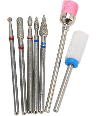Nail Drill Bits Gel Removal Electric Cuticle Remover Bit Left Right Handed Tungsten Ceramic for Acrylic Nails - Buy Online on SooperMarket.com