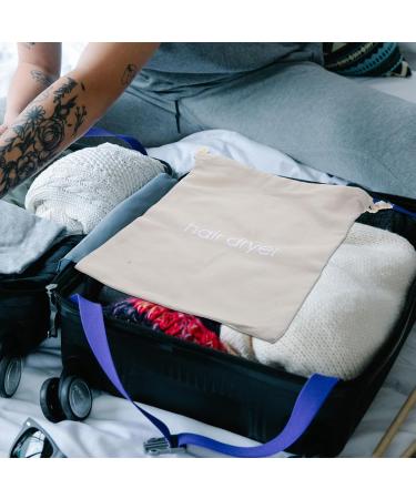 Gogogmee Hair Dryer Storage Bag Hair Dryer Clothes Bag Travel Pouch Travelling Bag Holder Fabric Light Grey - Buy Online on SooperMarket.com
