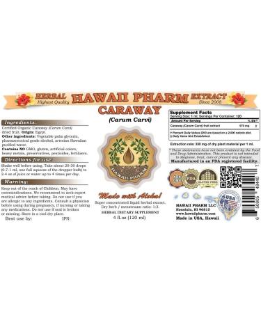 Caraway (Carum carvi) Liquid Extract - 2 oz Bottle - Buy Online on SooperMarket.com