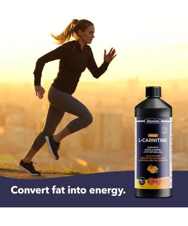 Maxion L-Carnitine 1500mg with Vitamin B5 to Aid in Muscle Recovery After Exercise Orange Flavour 450 mL (1) - Buy Online on SooperMarket.com