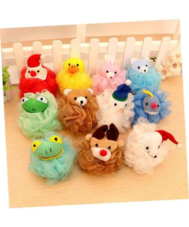 Angoily 6 Pcs Cartoon Bath Mesh Sponge Loofahs - Dead Skin Clean Pouf & Back Massager | International Shipping - Buy Online on SooperMarket.com