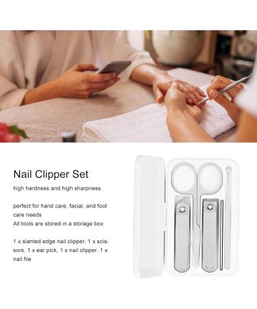 Manicure Set 5 Pieces Manicure Set Personal Care Nail Clipper Kit Stainless Steel High Sharpness Nail Clippers Pedicure Kit Professional Grooming Kit for Finger Nail Toenail Ear - Buy Online on SooperMarket.com