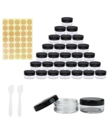 Cosmetic Container 5ml Sample Containers 30 Pieces Empty Plastic Cosmetic Jars Sample Containers Pots Empty Sample Pots Travel Sample Jar Pots Empty Containers Sample Jar Pots Travel Cosmetic Jar Pots