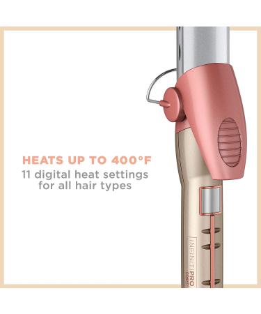 INFINITIPRO BY CONAIR 1 1/4-Inch Titanium Ceramic Curling Iron for Frizz Free Loose Curls on Medium to Long Hair - Buy Online on SooperMarket.com