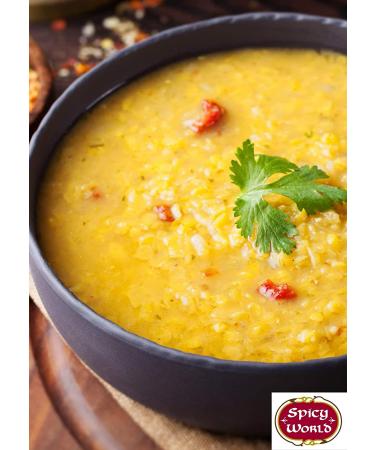Spicy World Masoor Dal 8lb Bag (128oz) - Red Lentils Split - Natural & Fresh - Buy Online on SooperMarket.com