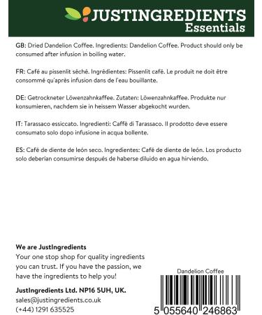 JustIngredients Essentials Dandelion Coffee 500 g - Buy Online on SooperMarket.com