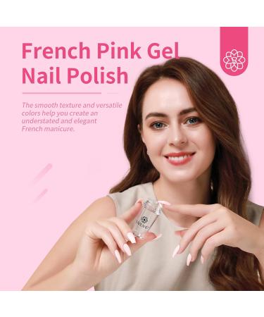 Saviland Nail Stamp Set 03 - Sheerness Jelly French Tip & Pink Gel Polish | Nail Accessories & Stamper for Stunning French Nail Designs - Buy Online on SooperMarket.com