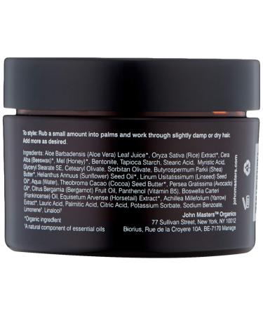 John Masters Organics Hair Paste - Matte Finish with Honey & Beeswax | 2 oz - Buy Online on SooperMarket.com