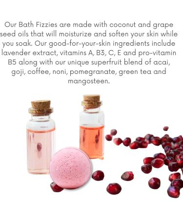 Vitabath Bath Fizzies with Epsom Salt - Pomegranate Bellini Blush - 6 Count - Buy Online on SooperMarket.com