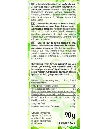 Intick Sugar-Free Instant Drink - Hugo | Vegan Low-Calorie Vitamin C | 12 Pack of 1.5L Instant Beverage Powder - Buy Online on SooperMarket.com