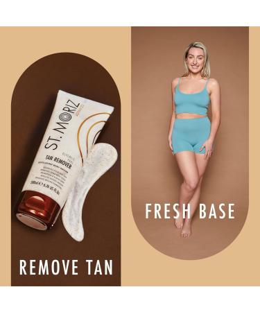 St Moriz Advanced Glycolic Peel Tan Remover | Exfoliating Fake Tan Remover Scrub with Glycolic & Salicylic Acid | Removes Old Faded Fake Tan | Rapid Fake Tan Remover | Vegan | Cruelty Free | 200ml - Buy Online on SooperMarket.com