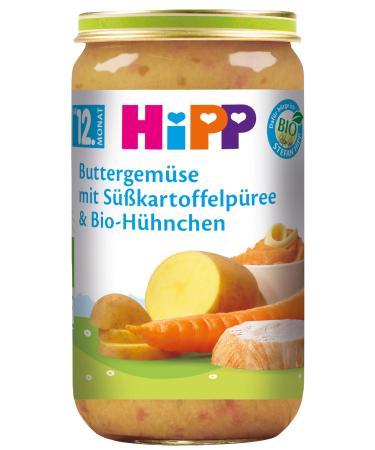 Hipp butter vegetables with a sweet potato puree and organic chicken 6 Pack (6 x 250 g) H 6805 Gem./S ßkart./Huhn 250g 250 g (6 Pack)