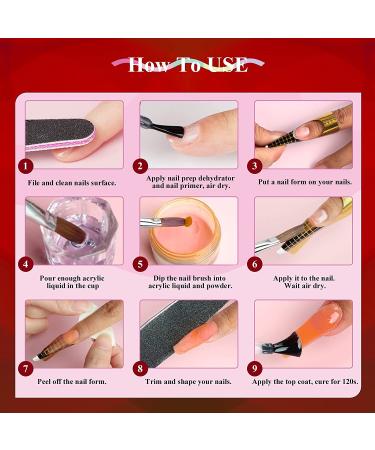 Saviland Halloween Acrylic Powder Set - 10 Colors for French Nails & 3D Nail Art - Professional Red Brown Black Polymer Powder - DIY Gifts - Gorgeous Party Queen - Buy Online on SooperMarket.com