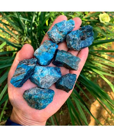 50g/Bag Natural Crystal Blue Apatite Rough Stone Raw Gemstone Mineral Specimen Irregular Crystal Stone Blue Apatite 50g(2-4pc) Blue Apatite 50g(2-4pc) - Buy Online on SooperMarket.com