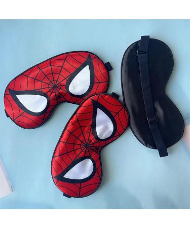 Cartoon Design Silk Sleep Mask - Soft, Breathable & Adjustable | Red | for Sleep/Shift Work/Travel/Nap - Buy Online on SooperMarket.com