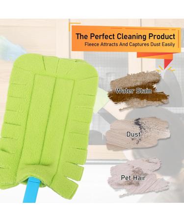 10 Pcs Duster Refill Bulk Reusable Duster Pads Refills Hand Dusters Replacement Rainbow Colors Dry Duster for Cleaning Ceiling Fan Window Kitchen Floor - Buy Online on SooperMarket.com