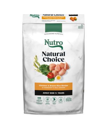 NUTRO Natural Choice Adult Dry Dog Food Chicken & Brown Rice 9.07kg Bag