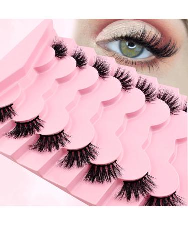7 Pairs of Half Eyelashes Cat Eye 12 mm Short Cat's Eye Artificial Eyelashes Natural Look 1/2 Corner False Eyelashes Set 3/4 Corner Eyelashes Reusable Lightweight Makeup Eyelashes (1-33) 7P-HF-1-33 - Buy Online on SooperMarket.com