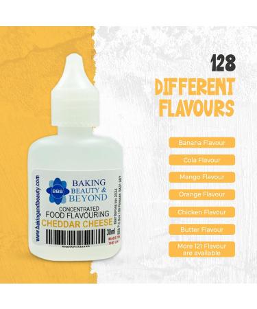 Baking Beauty and Beyond Concentrated Food Flavouring Oil - Dozen of Professional Quality Food Grade Flavours Oil for Candy Making Baking Cooking Lip Balm and Lip Gloss - Cheddar Cheese (30ml) - Buy Online on SooperMarket.com