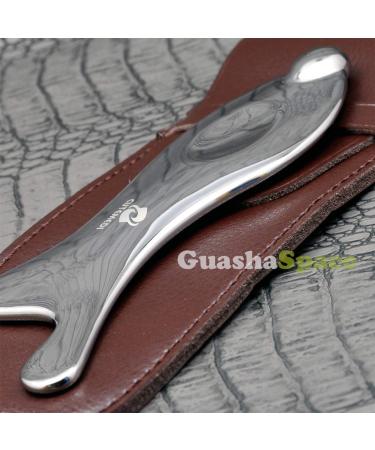 GuashaSpace Medical Grade Stainless Steel Soft Tissue Physical Therapy Chiropractic Sports injuries Therapy Gua Sha Tool Guasha Scraping Tool (ST015 Type) - Buy Online on SooperMarket.com