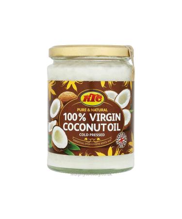KTC Pure & Natural 100% Virgin Coconut Oil (Glass Bottlle) 500ml - Premium Quality