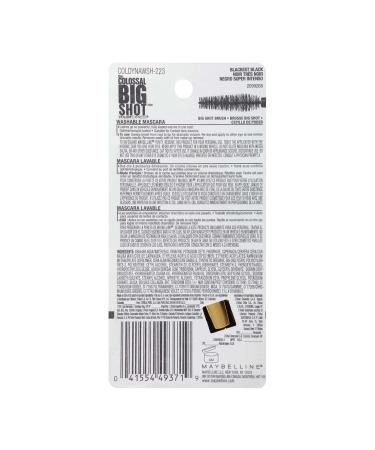 Maybelline Volum' Express Colossal Big Shot Washable Mascara 223 Blackest Black (2 Pack) - Buy Online on SooperMarket.com
