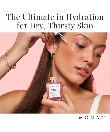 MONAT Hydration Booster Hyaluronic Serum - Lightweight Oil-Free Deep Hydration for All Skin Types - Plump Skin & 8 Hour Moisturizing Effect - Buy Online on SooperMarket.com
