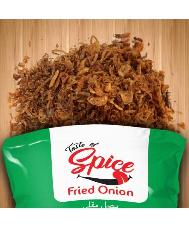 Taste of Spice Fried Onions 14oz (Pack of 2) - Crispy Fried Shallots | Gluten Free, Organic, Vegan, Non-GMO - Buy Online on SooperMarket.com
