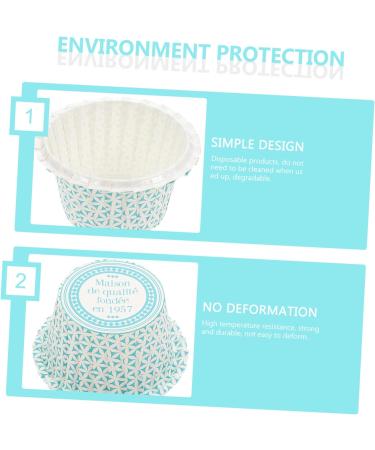 HOMSFOU 100 Pcs Cake Cups Baking Cake Cup Baking Cup Wraps Paper Dessert Liners Paper Muffin Wedding Cupcake Liners Mini Cupcake Liners Crayon Greaseproof Paper Round Container Baby 7.5X7.5X4CMx2pcs Greyx2pcs - Buy Online on SooperMarket.com